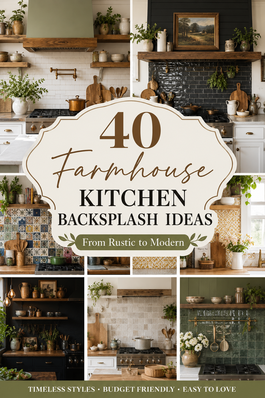 40 Farmhouse Kitchen Backsplash Ideas, From Rustic to Modern