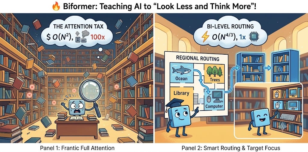 🔥 BiFormer Reshapes Visual Attention with “Bi-Level Routing”: Shaking Up SOTA at Lower…