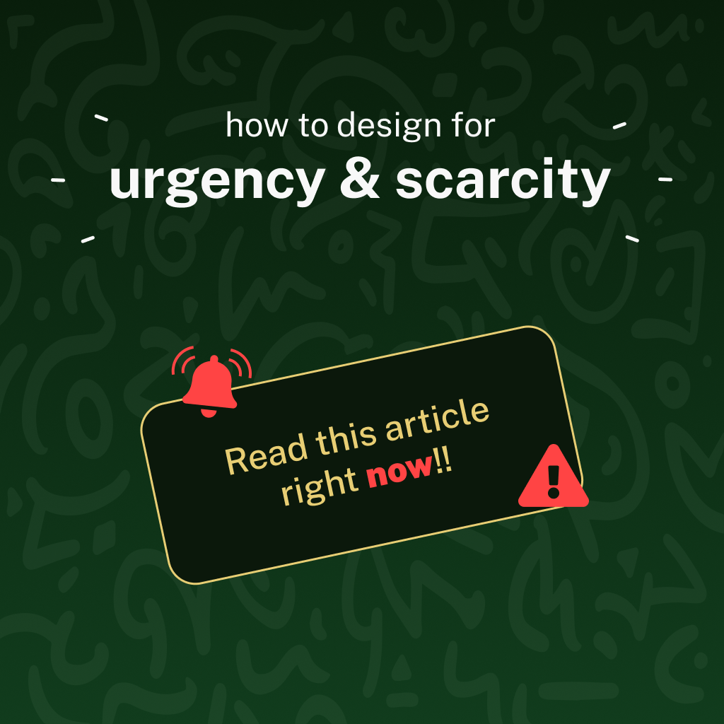 **Focusing On Scarcity/Urgency:** - xahr2jl