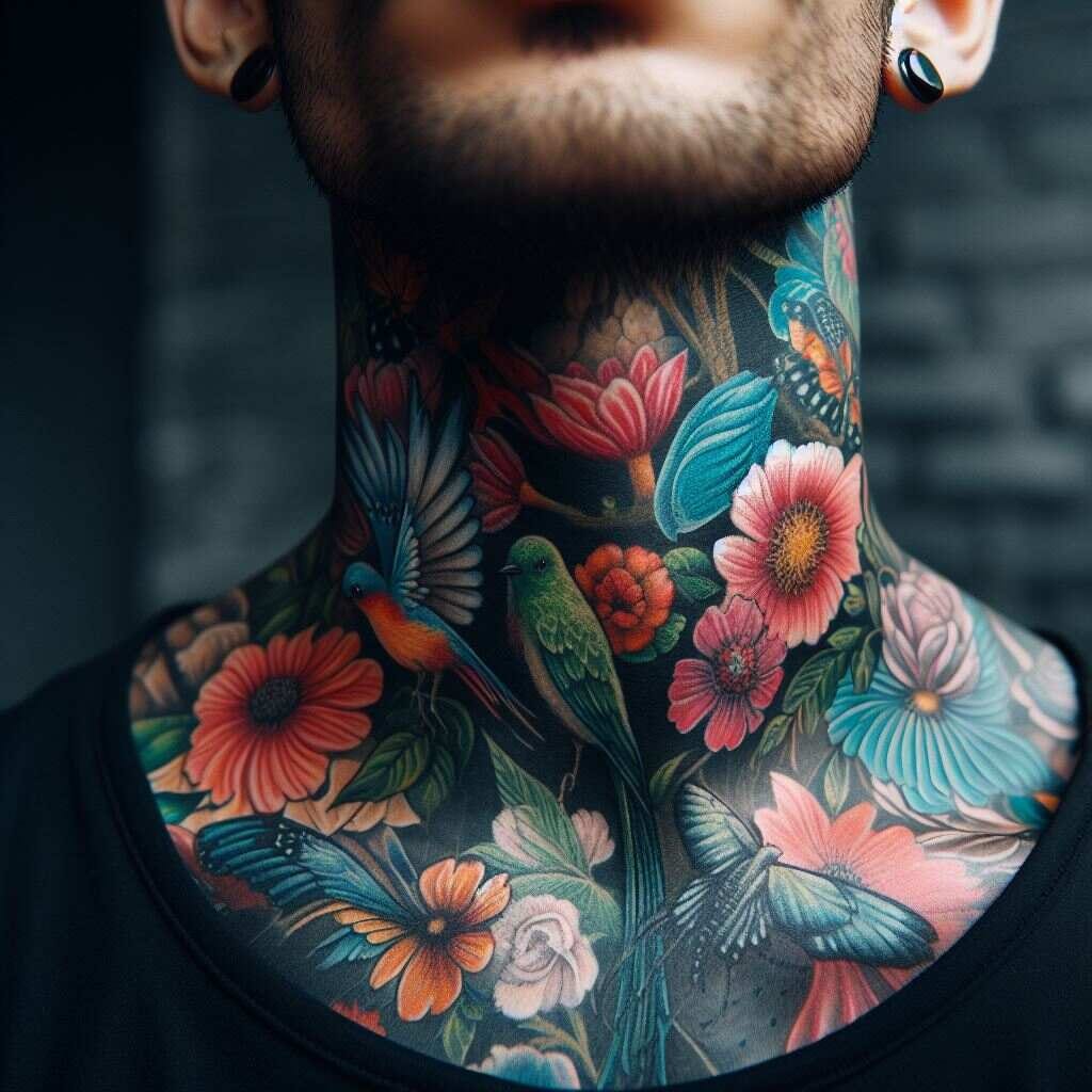 Neck tattoo: Superb Unique Newest Designs 2024 - Tattoo Designs - Medium