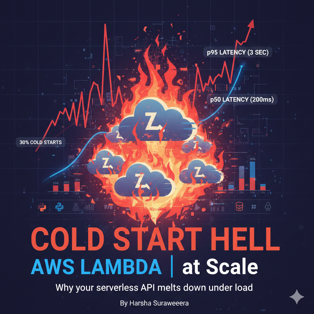 Cold Start Hell: Load Testing AWS Lambda at Scale — AI Generated Image