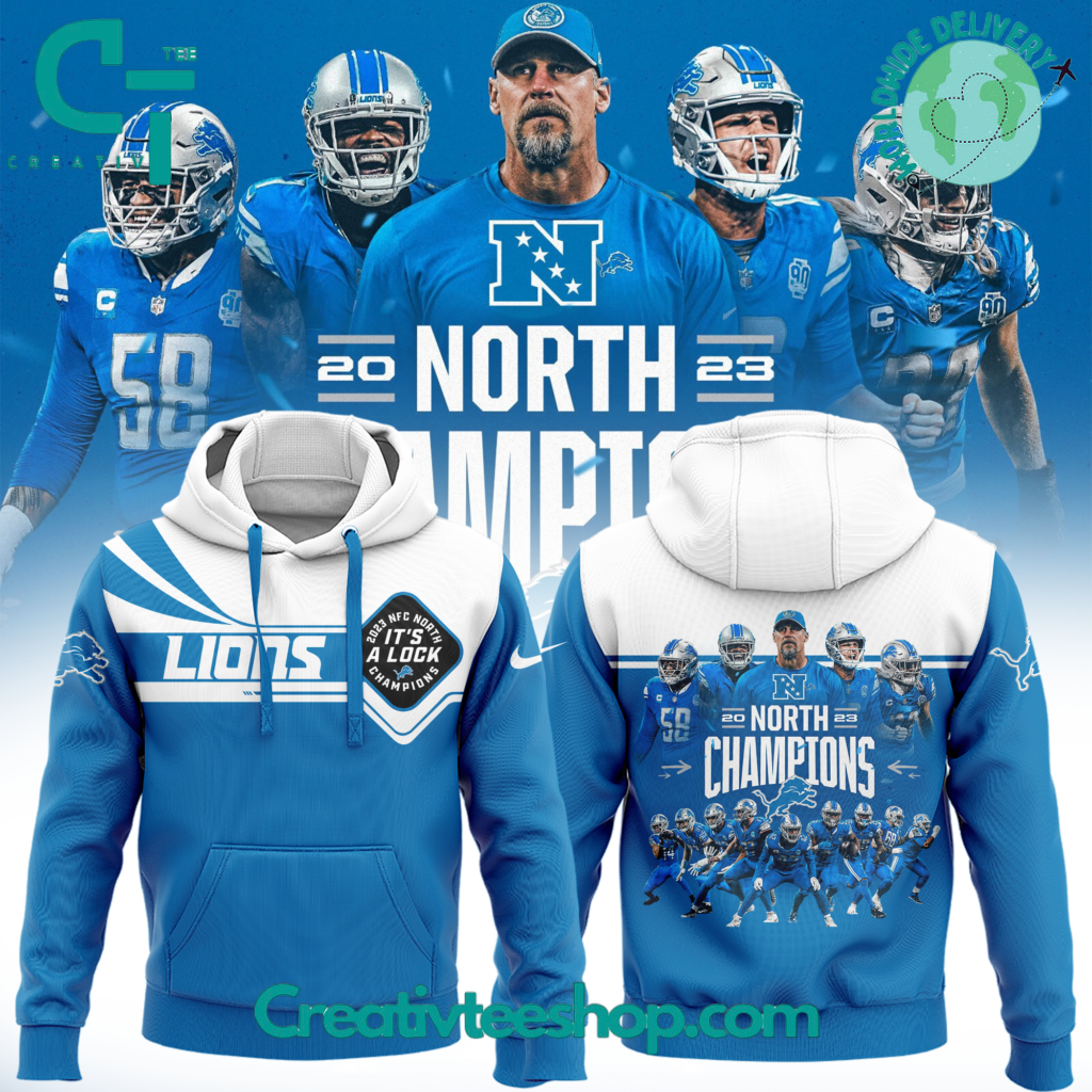 Detroit Lions 90th Champions NFC 2023 North Hoodie | by Creativteeshop ...