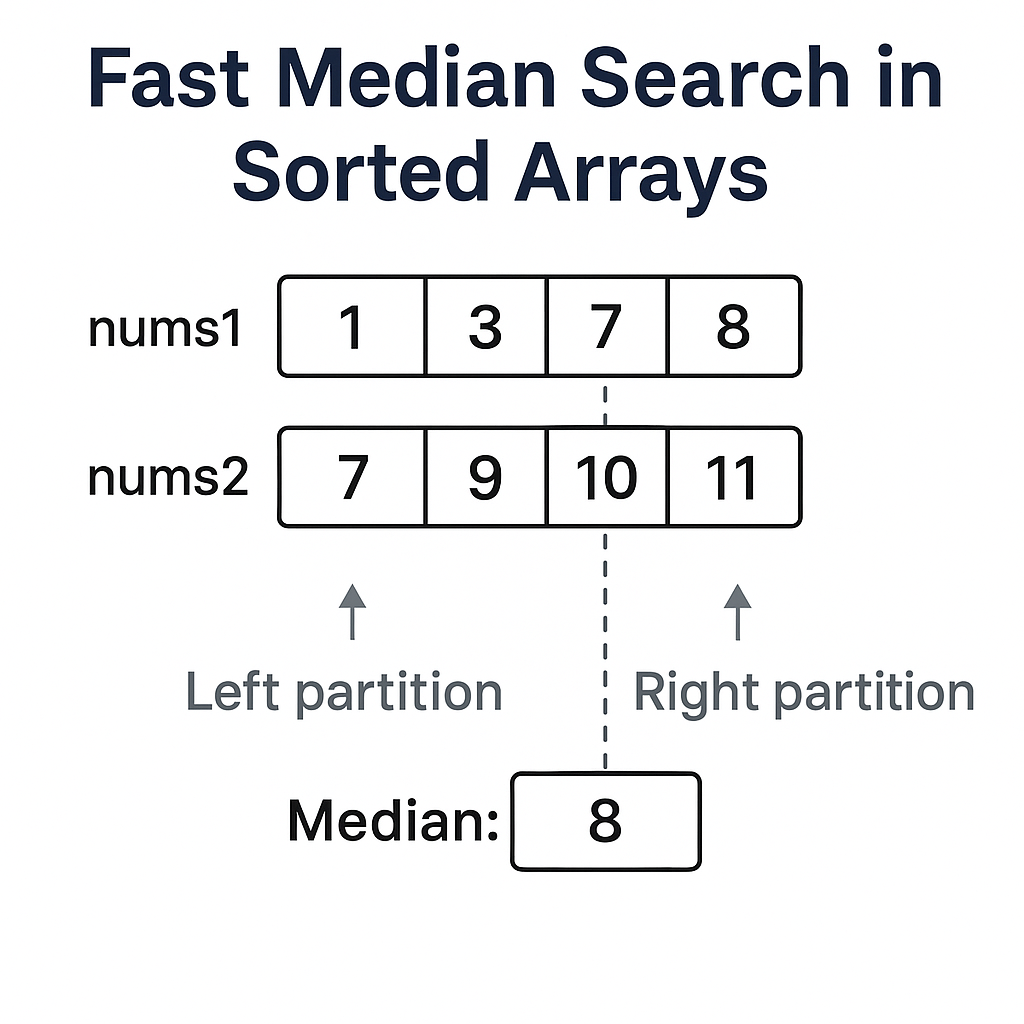 Fast Median Search in Sorted Arrays | Cubed