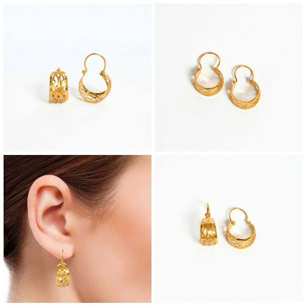 Picking out Elegant gold earrings designs for your Daily Use | by  Treasuresouq | Medium