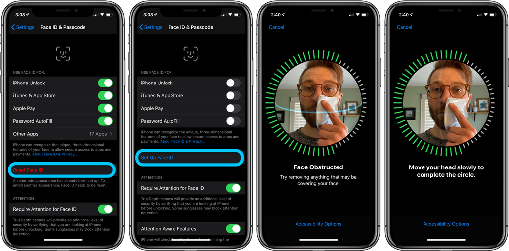 Guide for the Apple iPhone 11 Pro Max - Use Face ID