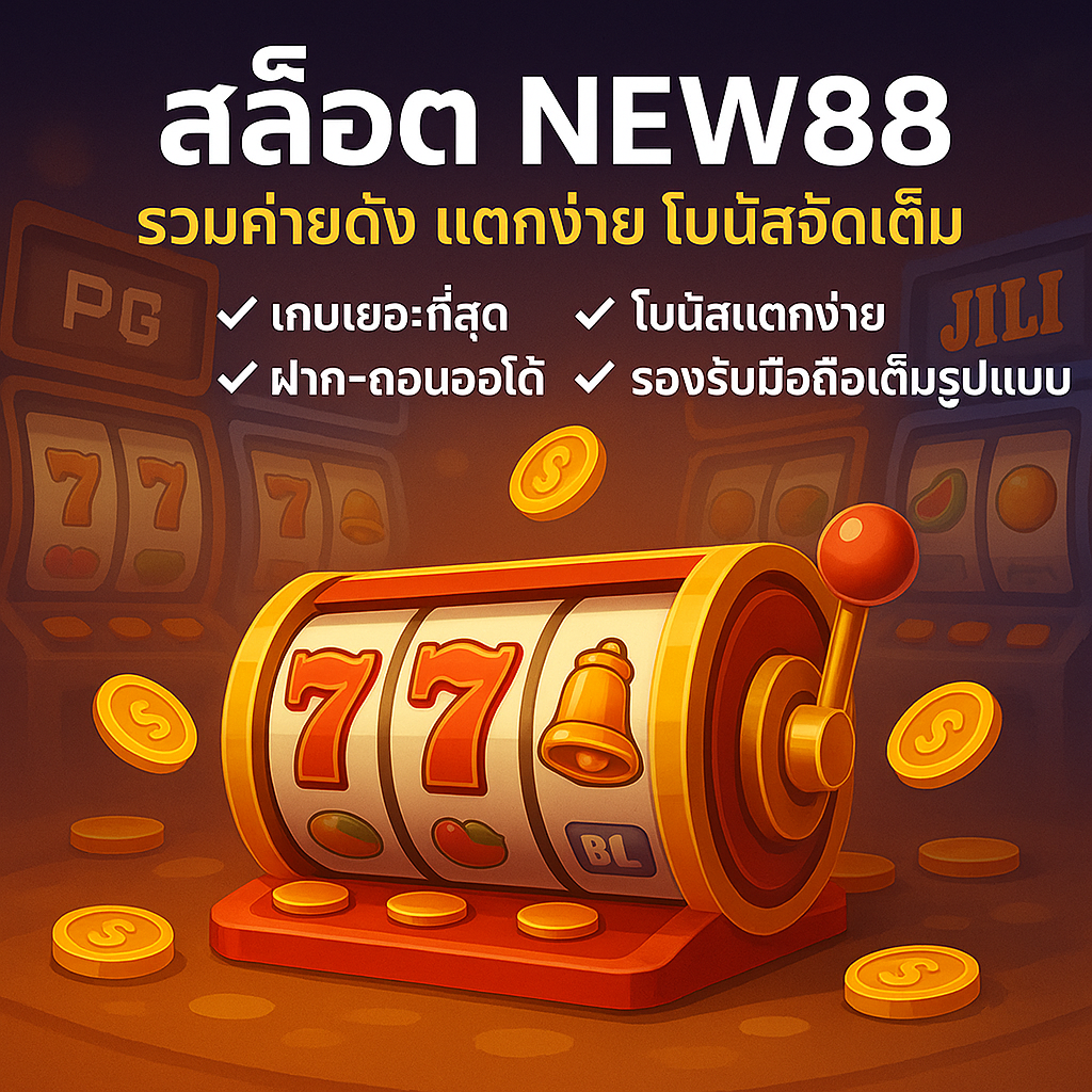 🎰 สล็อต NEW88 — รวมค่ายดัง แตกง่าย โบนัสจัดเต็ม