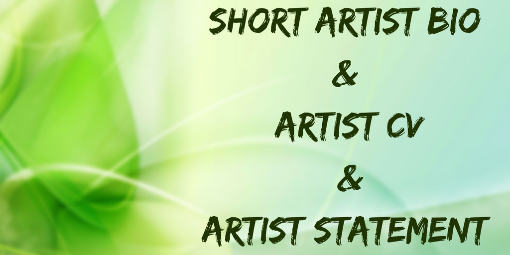 Short Artist Bio & Artist CV & Artist Statement | by Bio Writing Services |  Medium