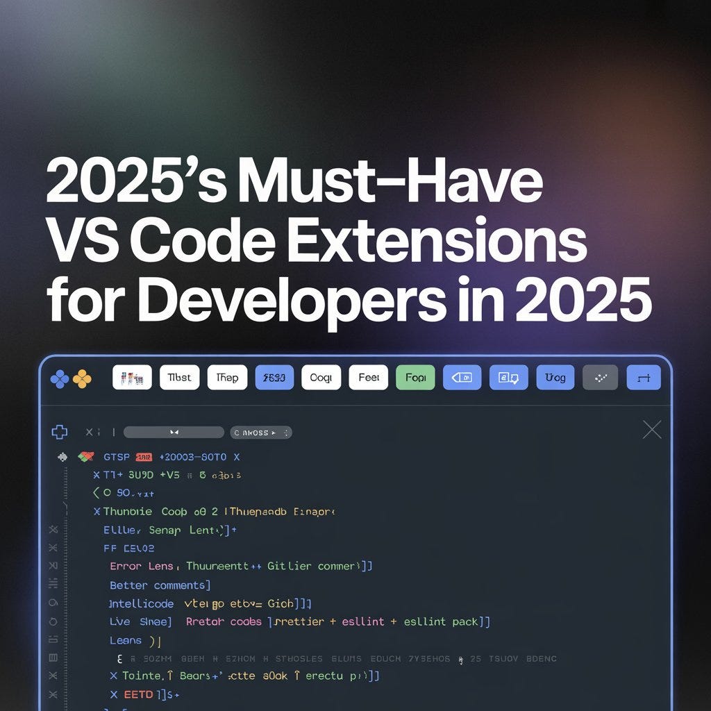 Top 10 Must-Have VS Code Extensions for Developers in 2025 | by Techies ...
