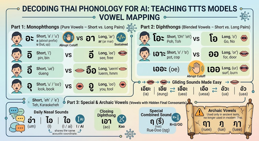 Decoding Thai Phonology for AI: Teaching Text-to-Speech Models Through the Lens of Traditional…