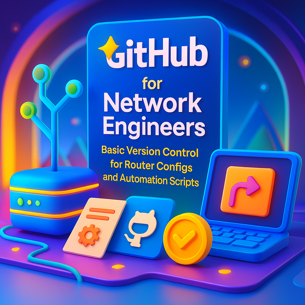 ✨ 🌟 GitHub for Network Engineers — 📚 Basic Version Control for Router Configs and Automation…