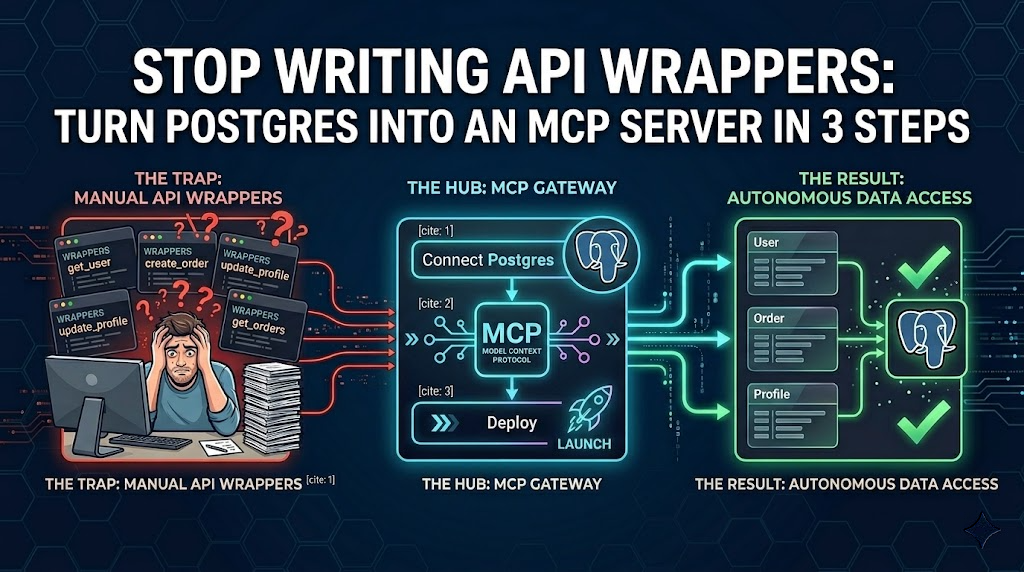 Stop Writing API Wrappers: Turn Postgres into an MCP Server in 3 Steps