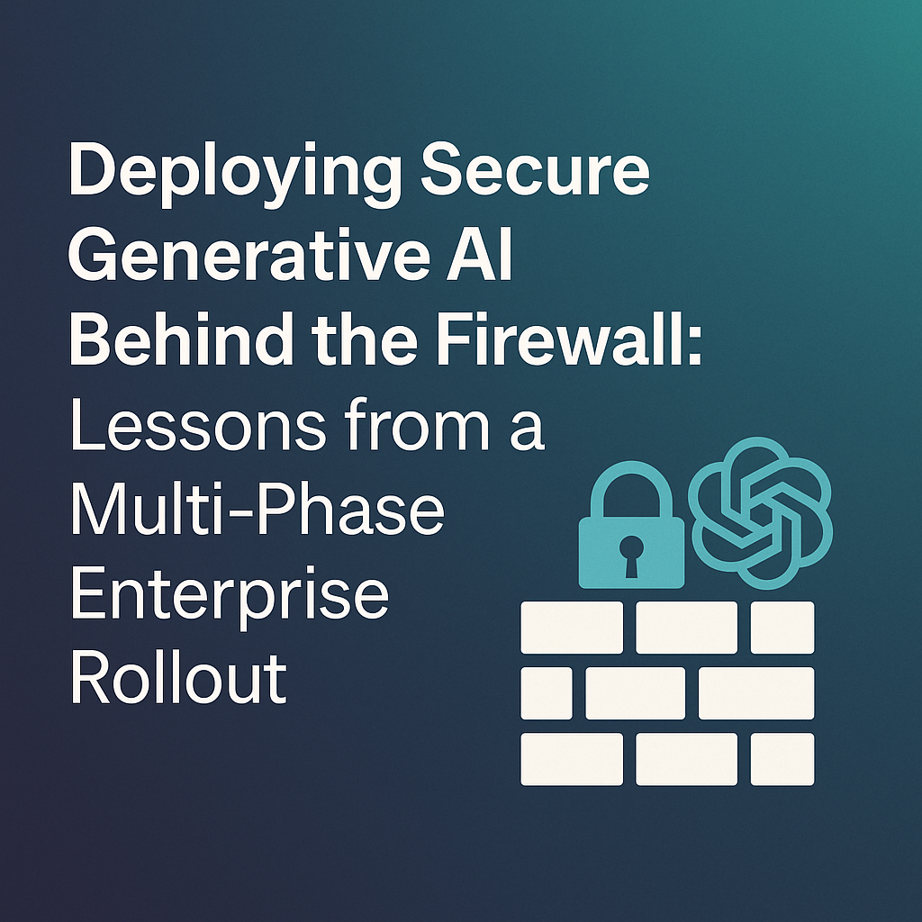 When Public Cloud Isn’t an Option: Designing a Secure GenAI Stack Inside the Data Center