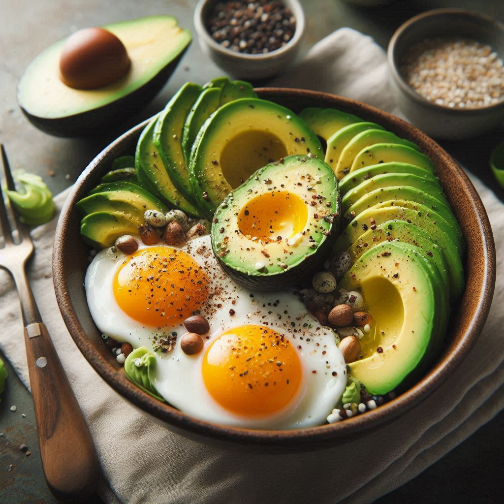 Keto Avocado and Egg Breakfast Bowl - Rahulfutane - Medium