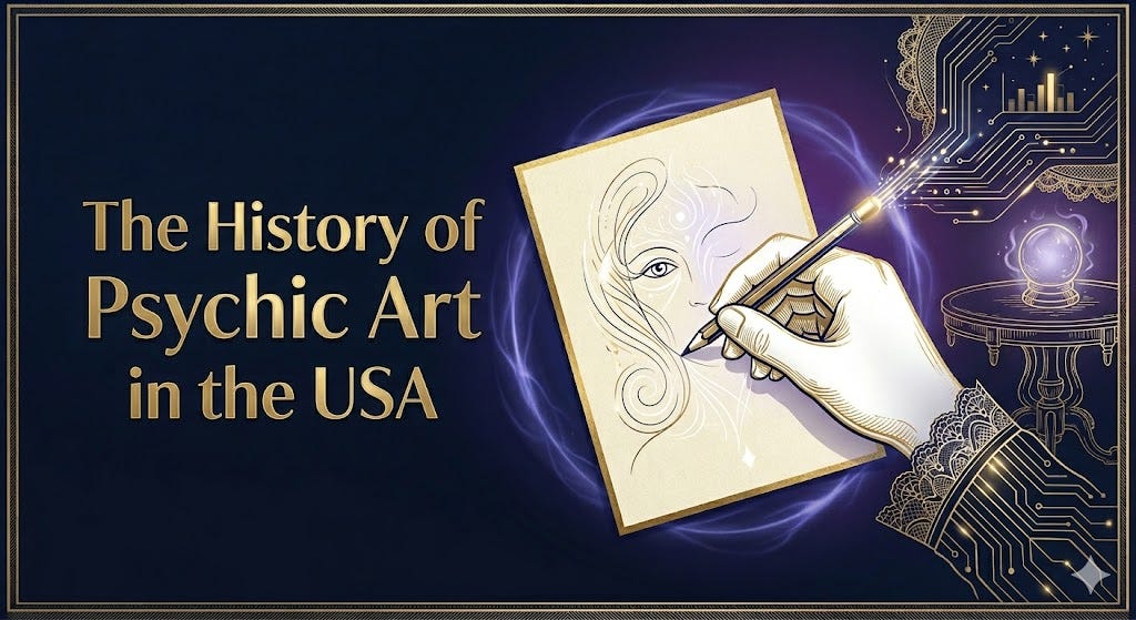 The History of Psychic Art in the USA — From Séance Rooms to Digital Portraits