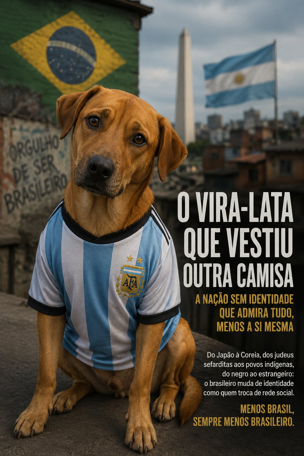 O país que sonha em ser qualquer coisa, menos brasileiro
