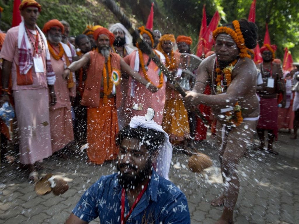 Funfact Why do Hindus break coconuts on auspicious occasions by
