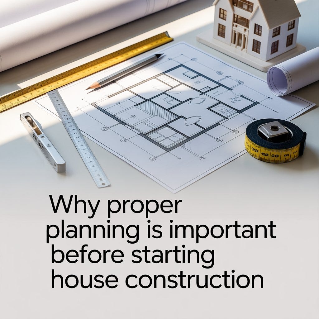 Why Proper Planning is Important Before Starting House Construction