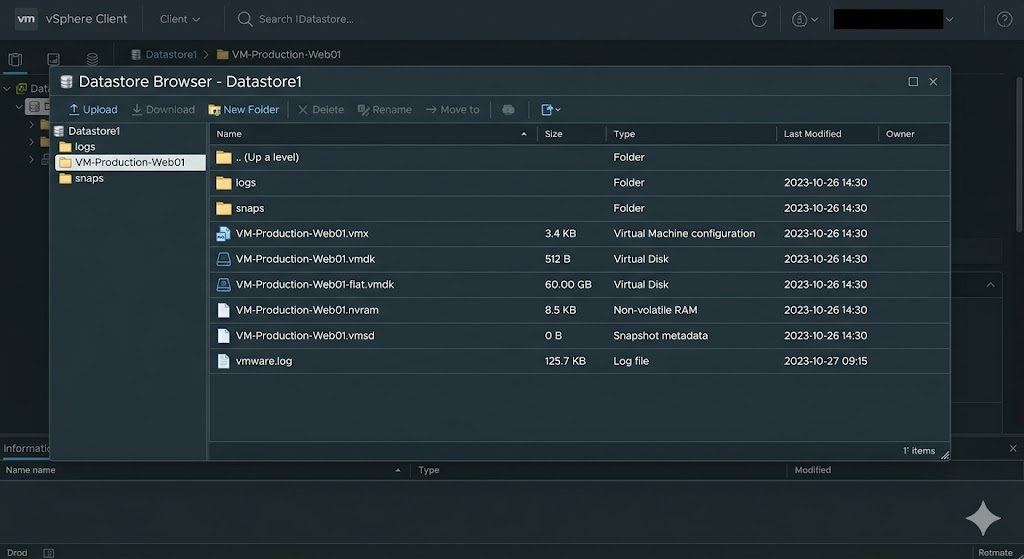 vSphere Datastore Browser