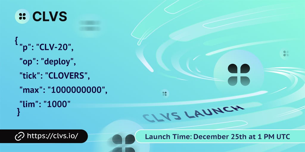 CLVS is set to start Minting on December 25th at 1 PM UTC CLVS Medium