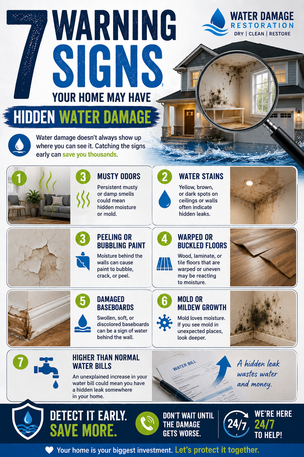 7 Warning Signs Your Home May Have Hidden Water Damage