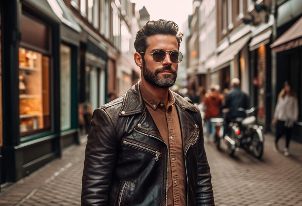 Leather Mix Biker - Men - Ready-to-Wear