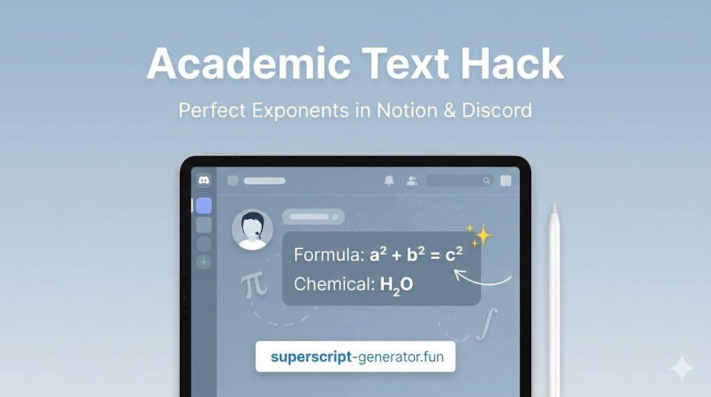 Stop Fighting with Math Formatting in Notion and Discord