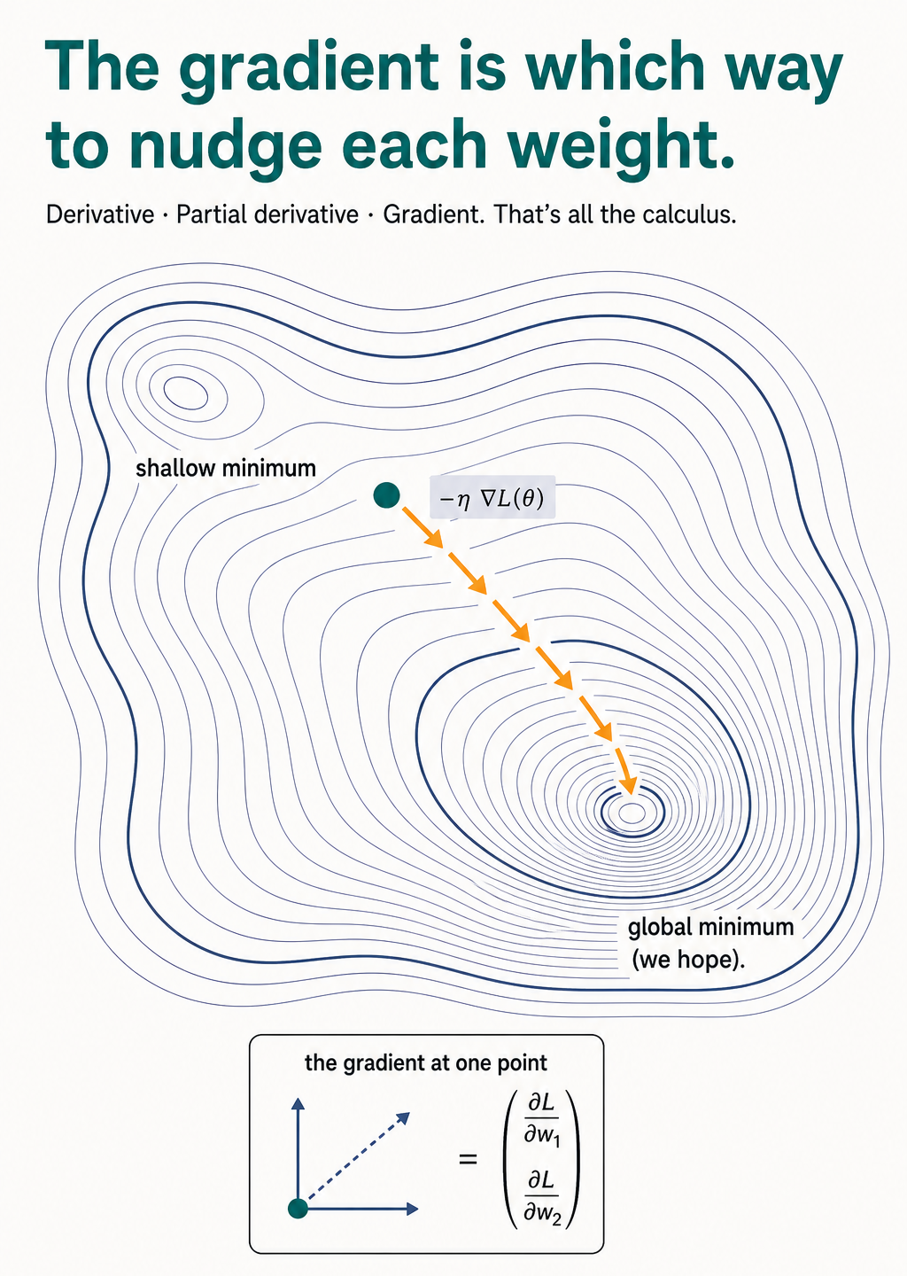 Calculus without the trauma: derivatives, gradients, and why neural networks learn