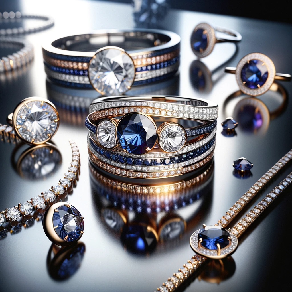 Unveiling Elegance: The Fusion of Diamonds and Sapphires in Modern 