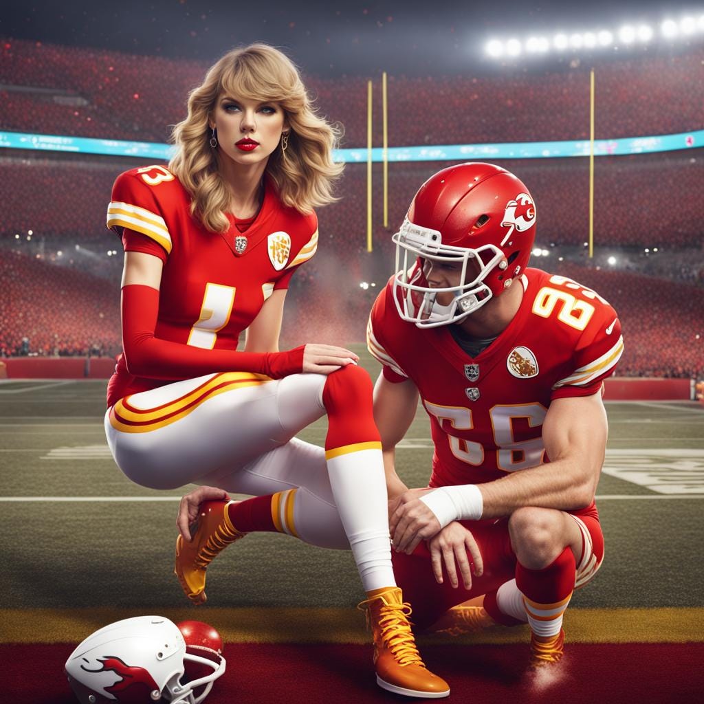 Love and Football: Taylor Swift Supports Beau Travis Kelce at Festive
