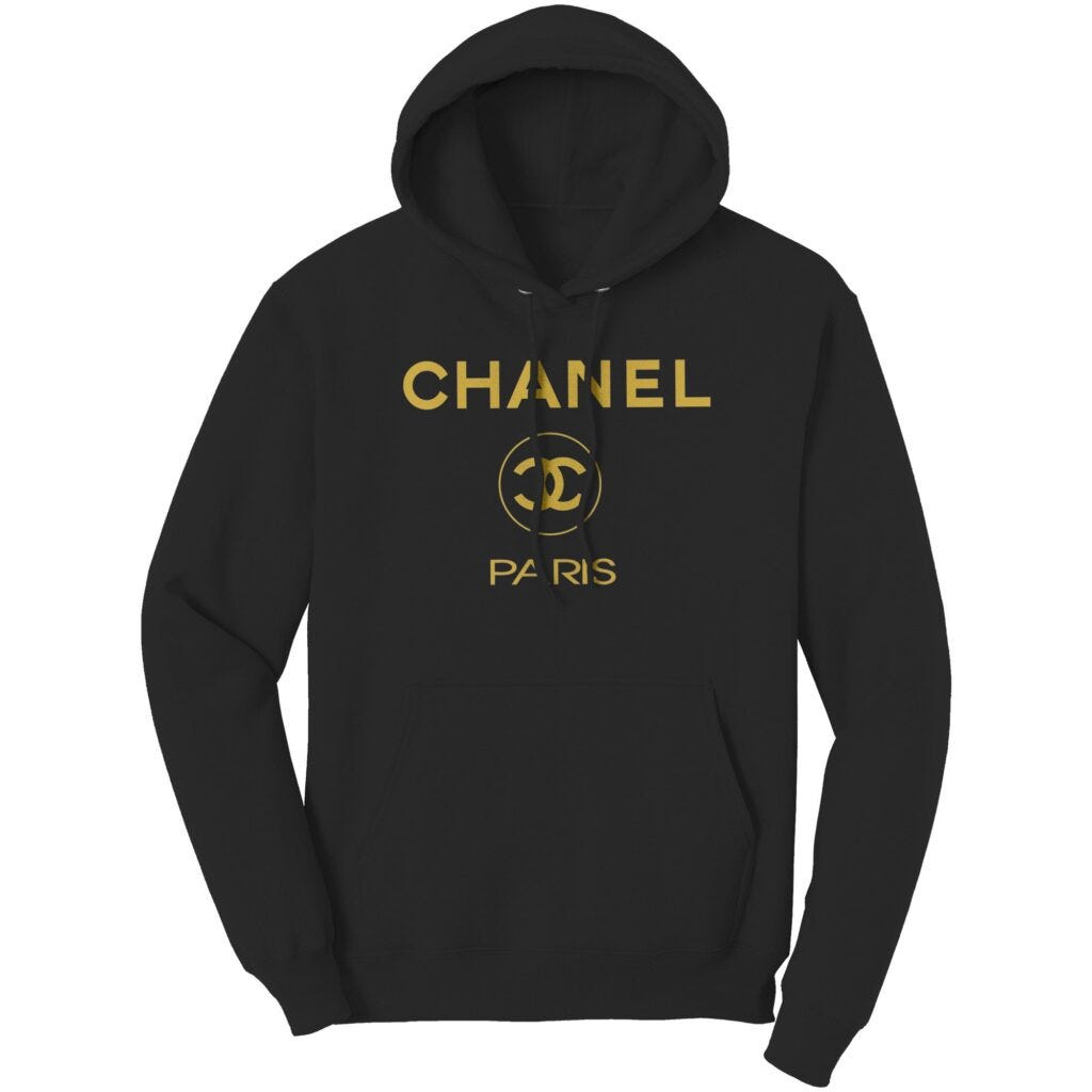 CHANEL 1988 CC logo-print hoodie #L