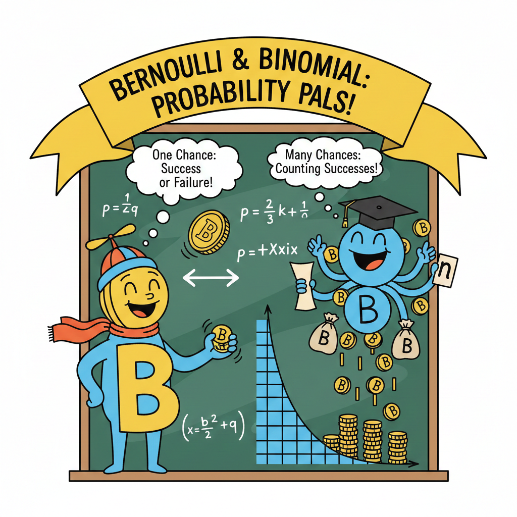 🎲Bernoulli vs Binomial: One Trial or Many? -> Part 2