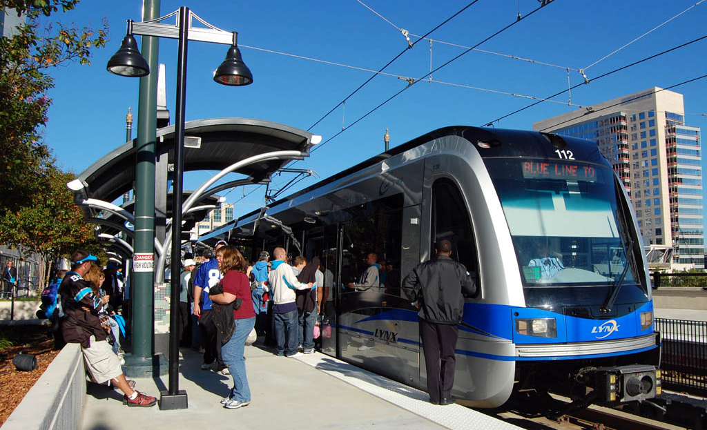 Built in React Native the Charlotte Light Rail app by Mapbox maps