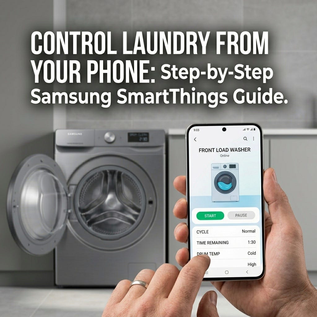 Laundry From Your Couch: The 10-Minute Samsung SmartThings Washer Setup Guide