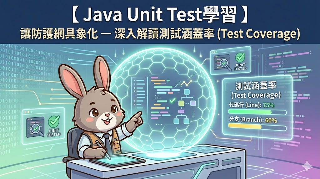 【 Java Unit Test學習】- 讓防護網具象化 — 深入解讀測試涵蓋率 (Test Coverage)