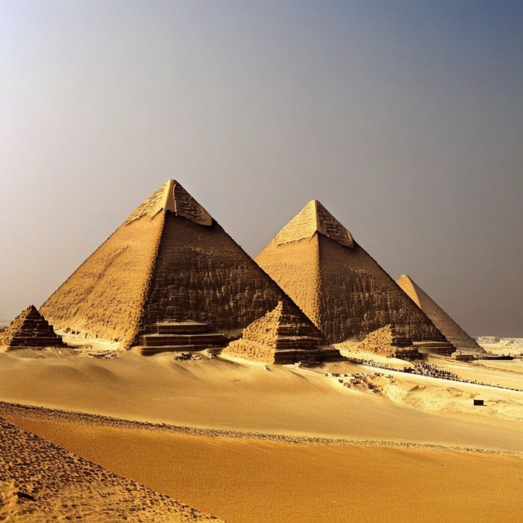 The Great Pyramids of Giza. Unraveling the Mysteries of Ancient… | by  Mabule Junior Lekete | God's Success Formula | Medium