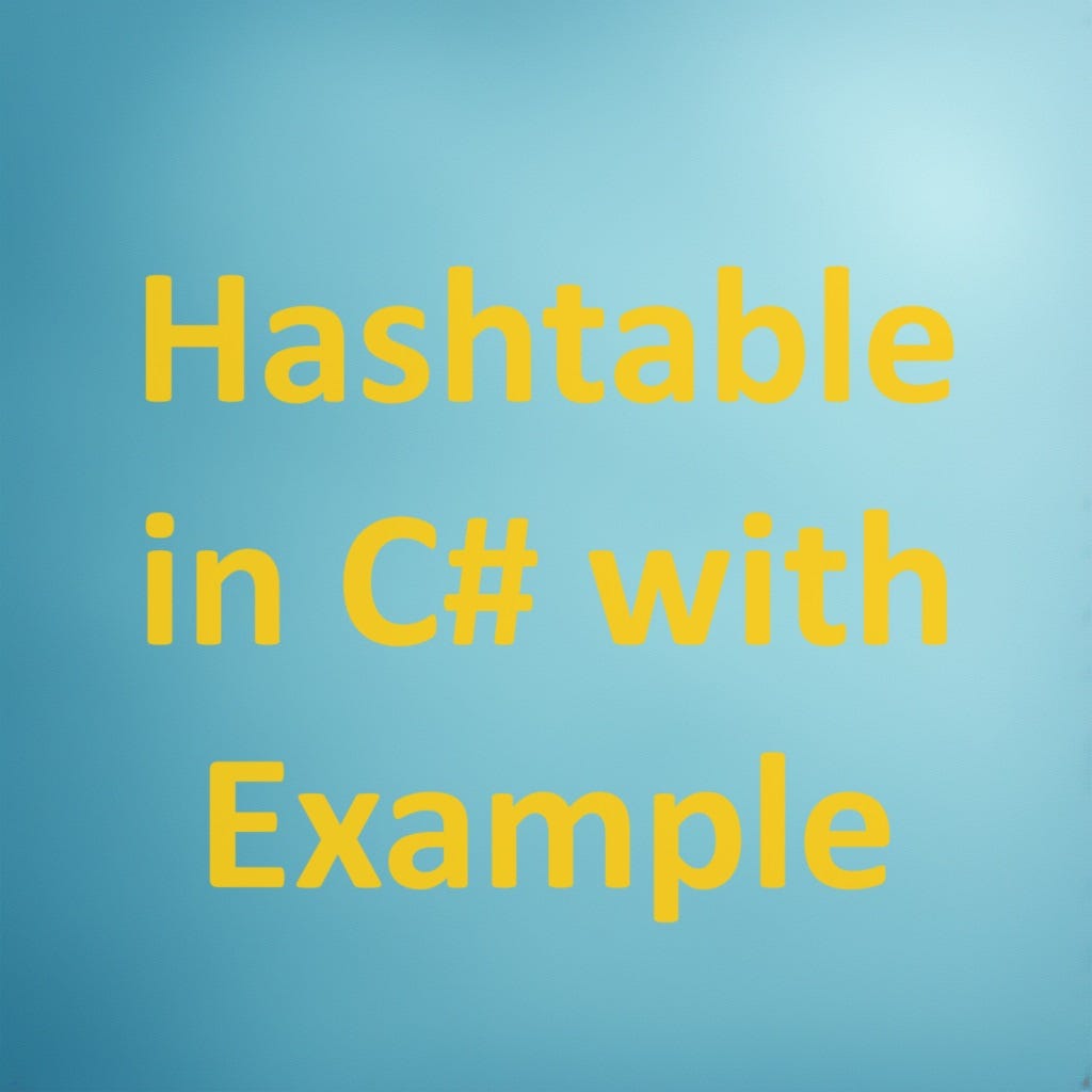 C Hashtable with Example. The HashTable is related to… by Shahzad