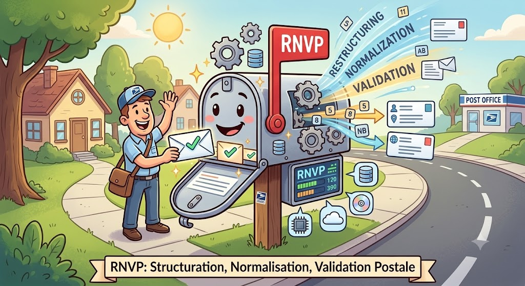 RNVP — Restructuring, Normalization and Postal Validation