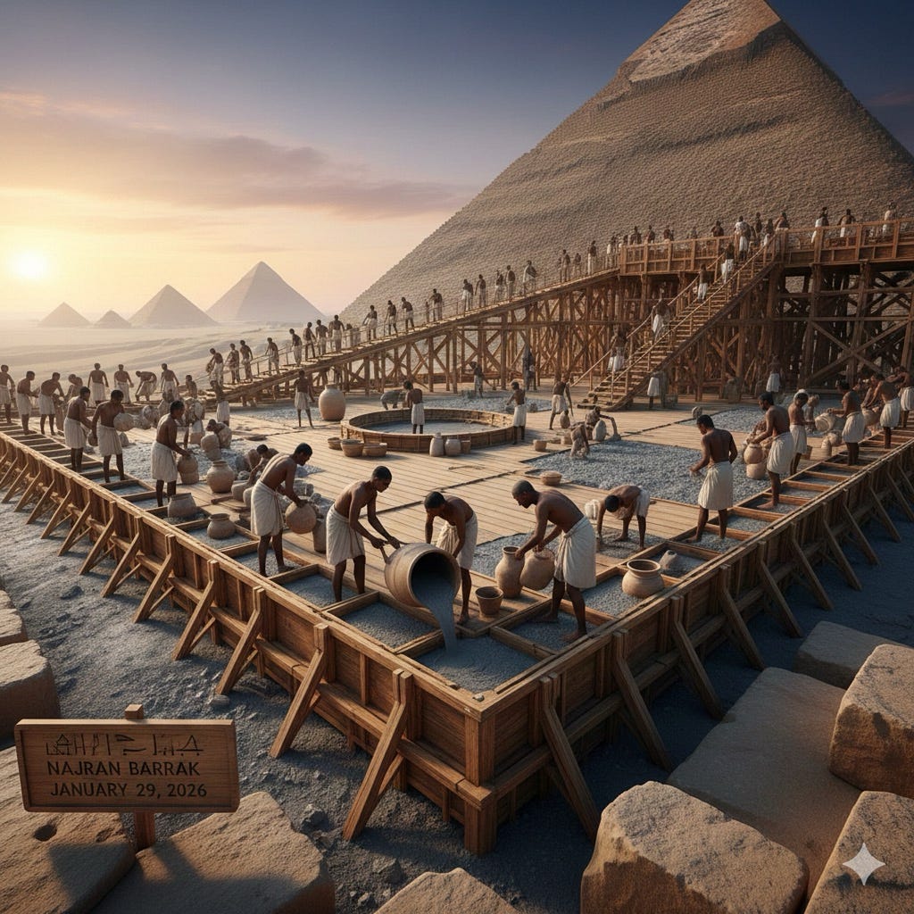 Title: Rethinking the Pyramids: The “Mobile Factory” Theory | by Najran ...