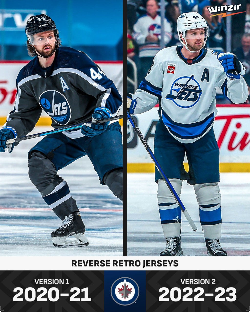 Winnipeg Jets Reverse Retro gear available today