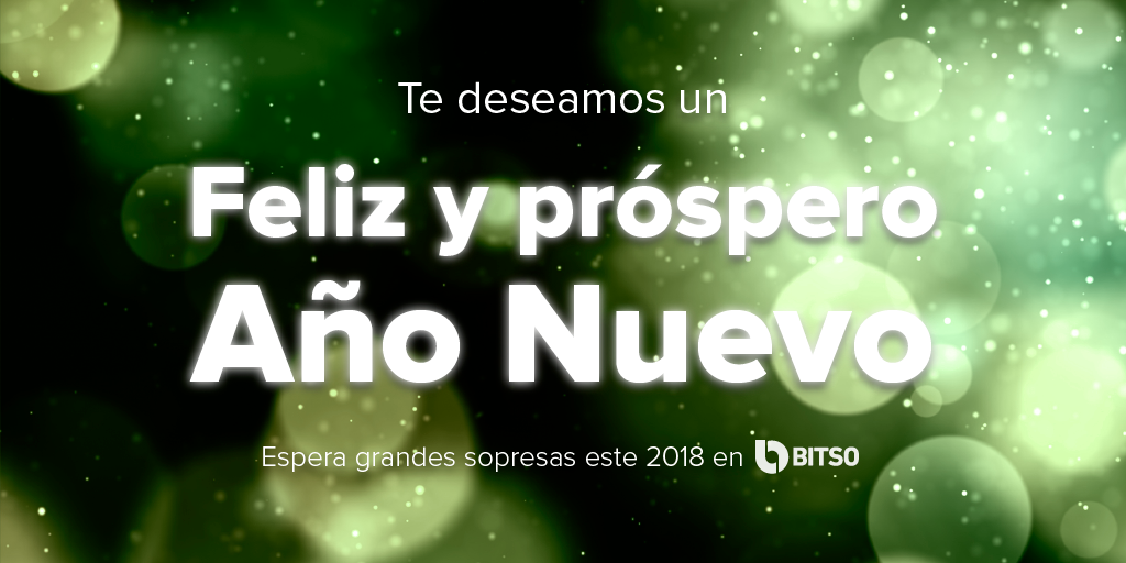 ¡Feliz año nuevo de parte de Bitso! 🎉