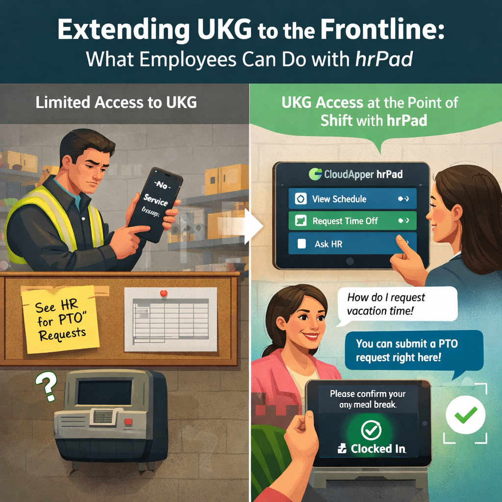 Improving Frontline Workforce Experience with UKG and a Tablet Based TimeClock
