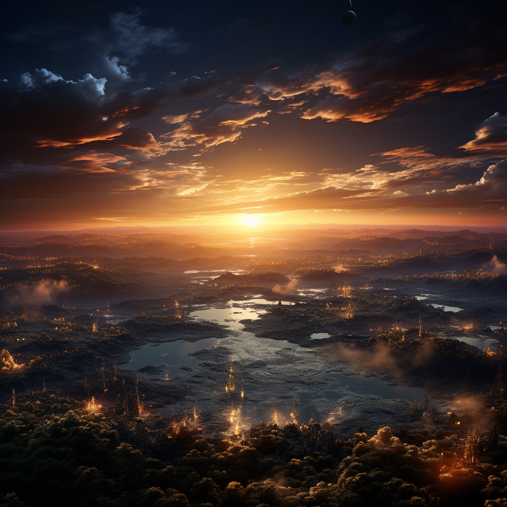 Anime Sunset Sky AI Generated [1920x1080] : r/wallpapers