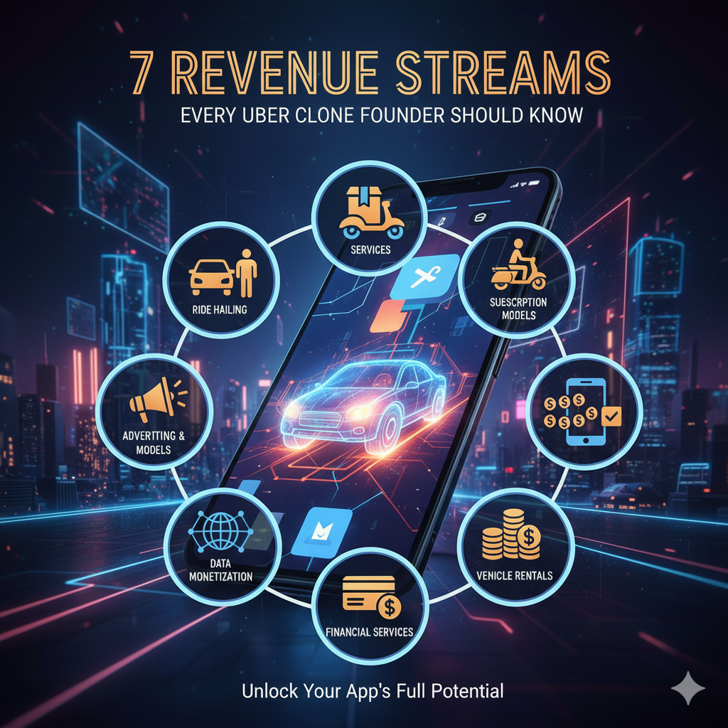 7 Revenue Streams Every Uber Clone Founder Should Know