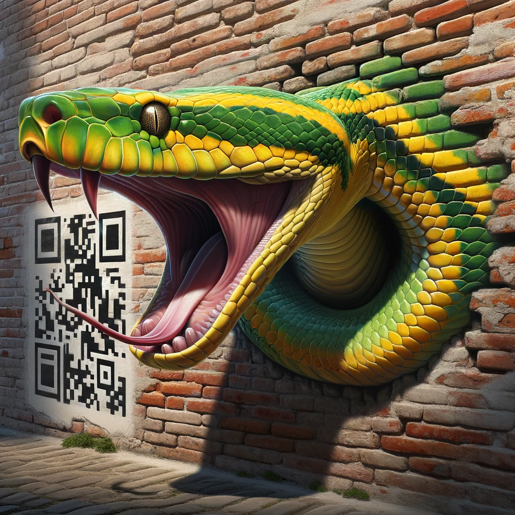 Fitting Snake Into A QR Code