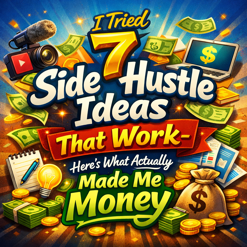 I Tried 7 Side Hustle Ideas That Work — Here’s What Actually Made Me