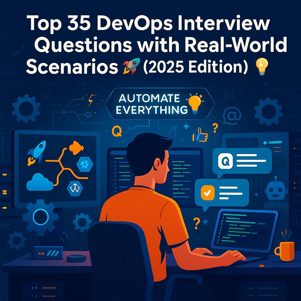 Top 35 DevOps Interview Questions with Real-World Scenarios (2025 Edition)