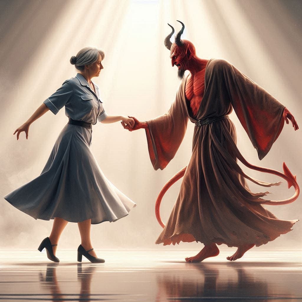 When You Dance With The Devil, One Day He Will Follow You Home