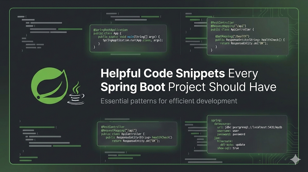 10 Helpful Code Snippets Every Spring Boot Project Should Have | by ...