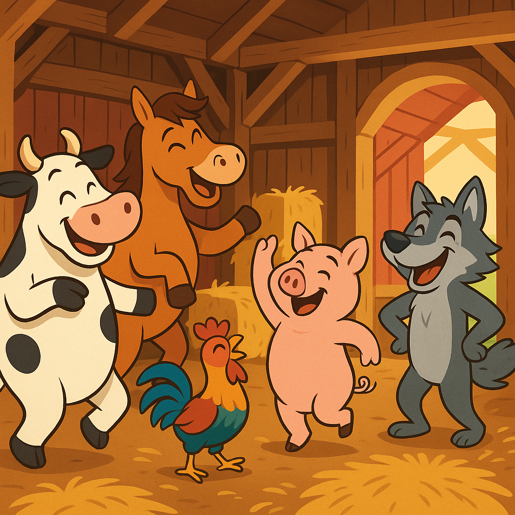 A Barnyard Tale Featuring Cora the Dancing Cow