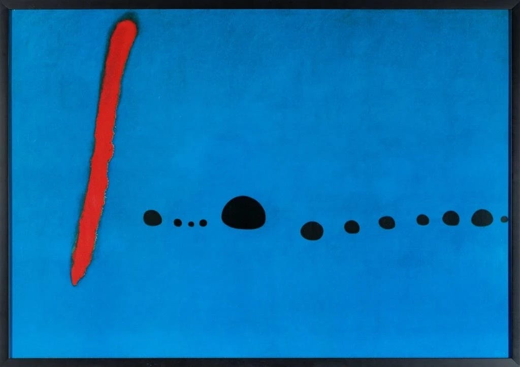 Bleu II (1961), Joan Miró